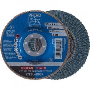 image of PFERD 67786115 POLIFAN-serrated washer PFC 115 Z60SG POWER STEELOX Diameter 115mm 10 pc(s)