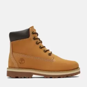 Image of Timberland Courma Kid 6" Side-zip Boot For Junior In Yellow Yellow Kids, Size 3.5