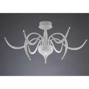 Image of Diyas - Ceiling lamp Llamas 9 White bulbs