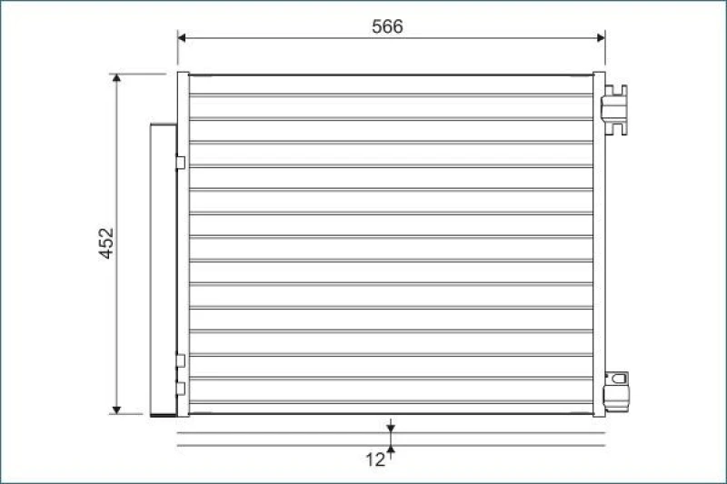 Image of Air conditioning condenser VALEO 822569