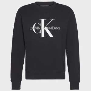 Image of CK Jeans Mens Iconic Monogram Sweatshirt - CK Black - XXL