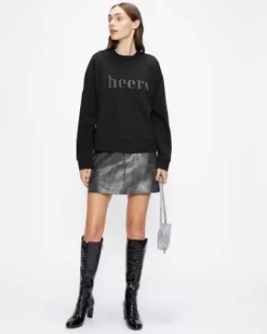 Image of Cheers Slogan Sweatshirt