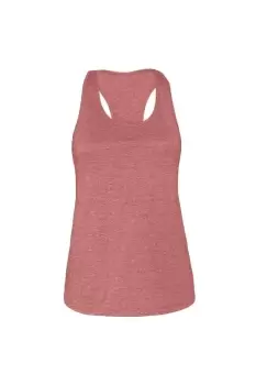 image of Bella + Canvas Womens/Ladies Racerback Tank Top (M) (Heather Mauve)