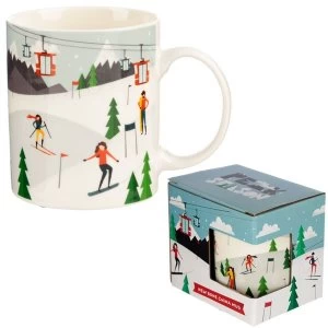 Image of Peak Season Ski Design New Bone China Mug
