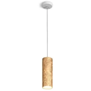 image of Kolarz TUBE - Slim Pendant Light - Vintage Gold Finish, 1x GX53