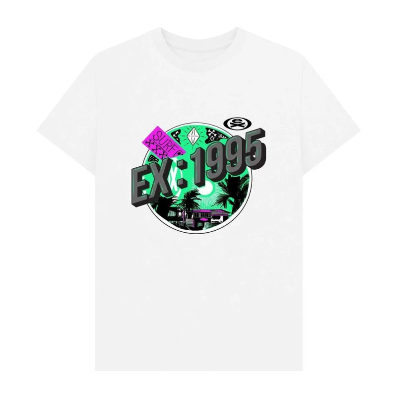 Image of Extreme Mens Rise & Ride T-Shirt in White Size: XS White Male XS