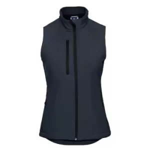 Image of Russell Ladies/Womens Soft Shell Breathable Gilet Jacket (2XL) (French Navy)