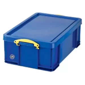 Image of Really Useful Box Plastic Storage 18 Litre Blue 480 x 390 x 200 mm