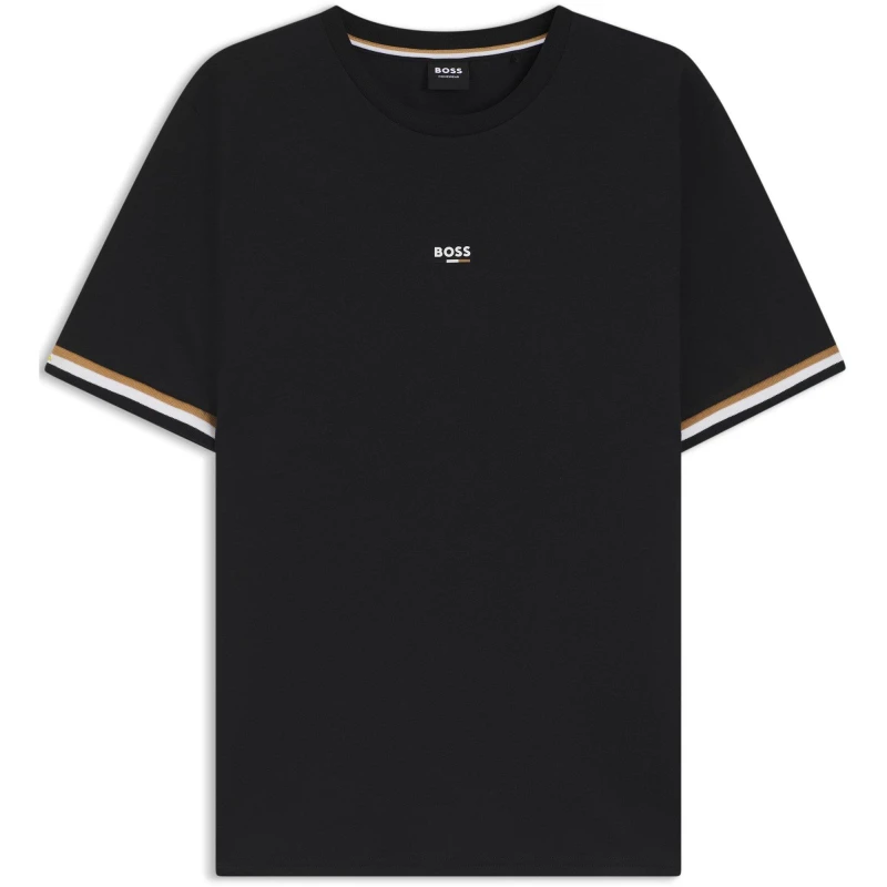 Image of Boss Iconic T-Shirt 10205166 02 Mens Black 001 male Large