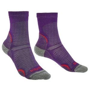 Image of Bridgedale HIKE Ultra Light Merino Performance Original Womens - Large Purple