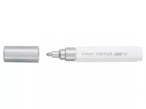 Image of Pintor Medium Bullet Tip Paint Marker 4.5mm Silver Single Pen 4902505542091
