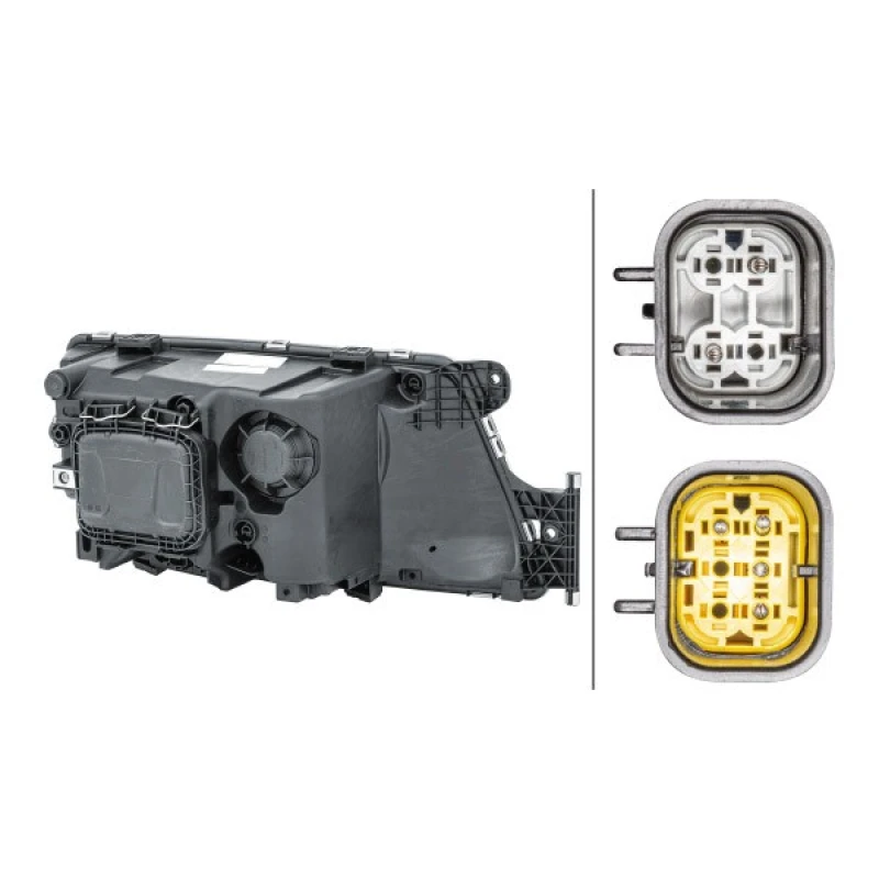 Image of HELLA 1EH 354 987-011 Headlights PY21W, Left, with bulbs, Halogen Headlight (259)