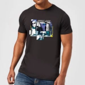Image of Marvel Knights Jessica Jones Comic Panels Mens T-Shirt - Black