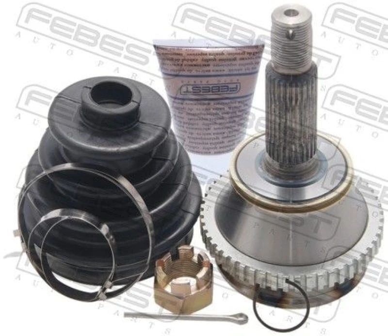 Image of FEBEST 1210-SFRRA52 CV Joint Wheel Side, with ABS sensor ring Joint Kit,drive shaft (5)