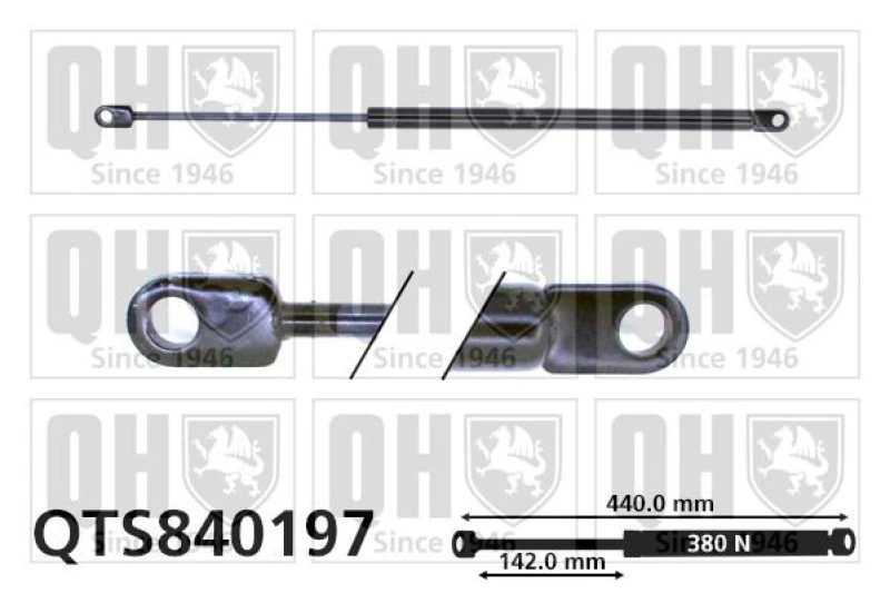 Image of QUINTON HAZELL Bonnet strut QUINTON HAZELL QTS840197