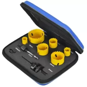 image of Faithfull Professional Holesaw 9 Piece Kit