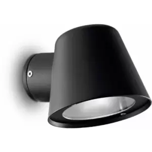 image of 01-ideal Lux - Wall light Black GAS 1 bulb