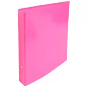 image of Iderama Ring Binder 230x215mm, 2O Ring 25mm, S34mm, Pink, Pack of 10