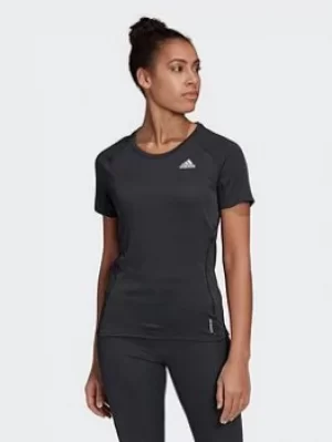 Image of adidas Runner T-Shirt, Black, Size L, Women