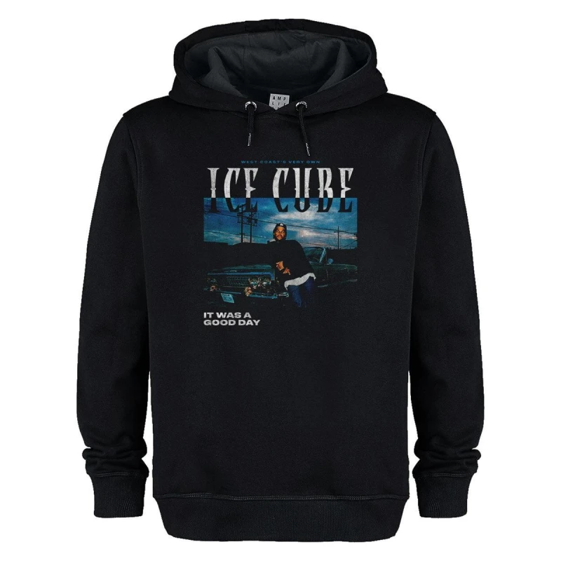 Image of Amplified Amplified Men West Coast's Very Own Ice Cube Hoodie in Black Size: X-Small Black XS Male 5063574759939