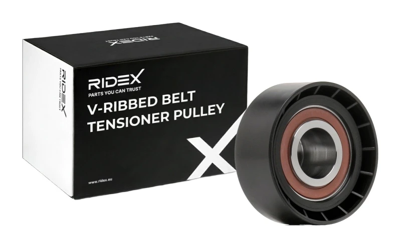 Image of RIDEX 310T0077 Tensioner Pulley Tensioner Pulley,v-ribbed belt (310)