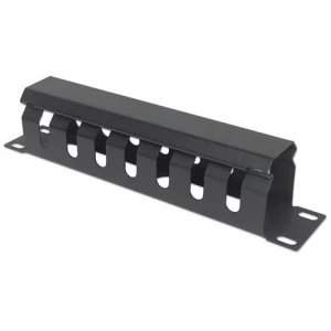 image of Intellinet 10" Cable Management Panel 1U Covered Black