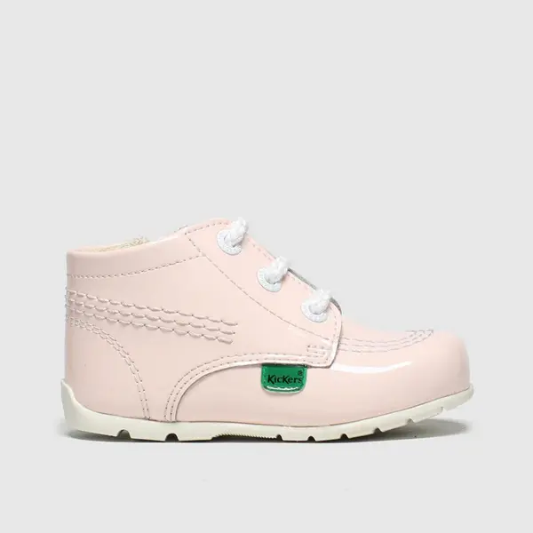 Image of Kickers pale pink hi b zip Girls Baby boots Pale Pink UK 1 (EU 17)