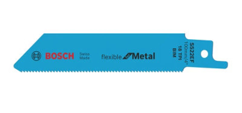 Image of Bosch S522EF Metal Cutting Reciprocating Sabre Saw Blades 2608657721 Pack Qty: Pack of 2