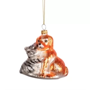 image of Dog & Cat Shaped Bauble