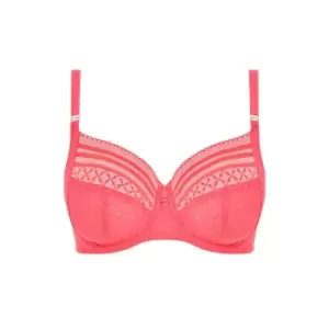 Freya Viva Lace Underwired Side Support Bra - Pink