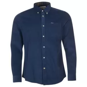 Image of Barbour Mens Ramsay Tailored Shirt Dark Denim XL