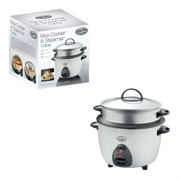 Image of Quest 1 Litre Rice Cooker & Steamer