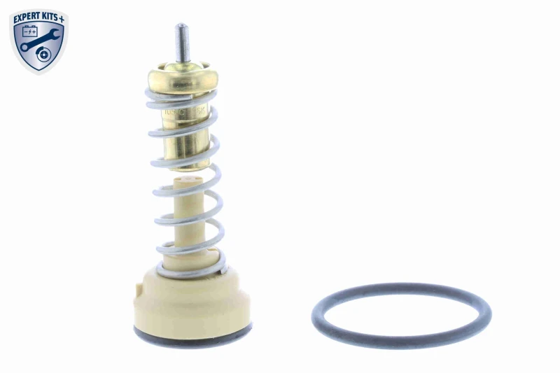 Image of VEMO V15-99-2063 Engine thermostat Opening Temperature: 105°C, with gasket/seal, without housing Thermostat,coolant (316)
