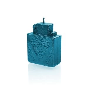 Image of Blue Metallic Lighter Candle