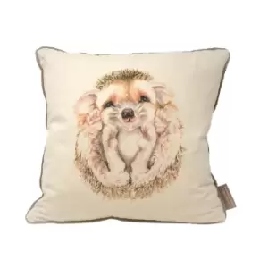 image of Jane Bannon Maddy Feather Filled Cushion (One Size) (Cream)