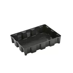 image of CEMO PE small container pallet tray, 60 l sump capacity, without grate