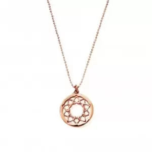 ChloBo Diamond Cut Chain With Heart Mandala Pendant RCDC1469