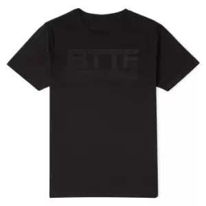 Image of Back To The Future Monochrome Mens T-Shirt - Black - 3XL