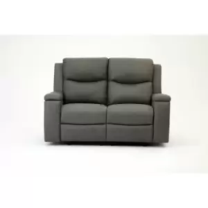 Image of Collins Grey Air Leather 2 Seater Recliner Sofa