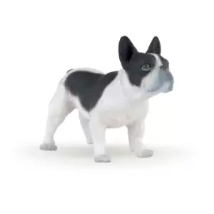 image of Dog and Cat Companions Black and White French Bulldog Toy Figure (54006)