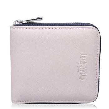 image of Jack Wills Mawbray Zip Purse - Stone