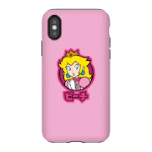 image of Nintendo Super Mario Peach Kanji Phone Case - iPhone X - Tough Case - Gloss