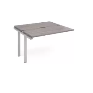 Image of Adapt add on unit single 1200mm x 1200mm - silver frame and grey oak top