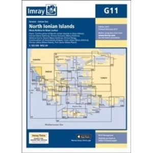 Image of Imray Chart G11 : North Ionian Islands - Nisos Kerkira to Nisos Levkas : 11