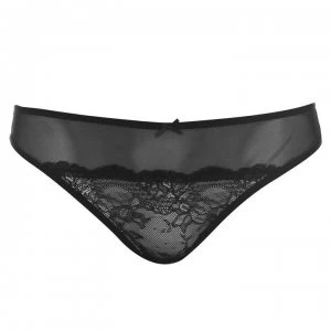 image of Firetrap Lace Briefs Ladies - Black