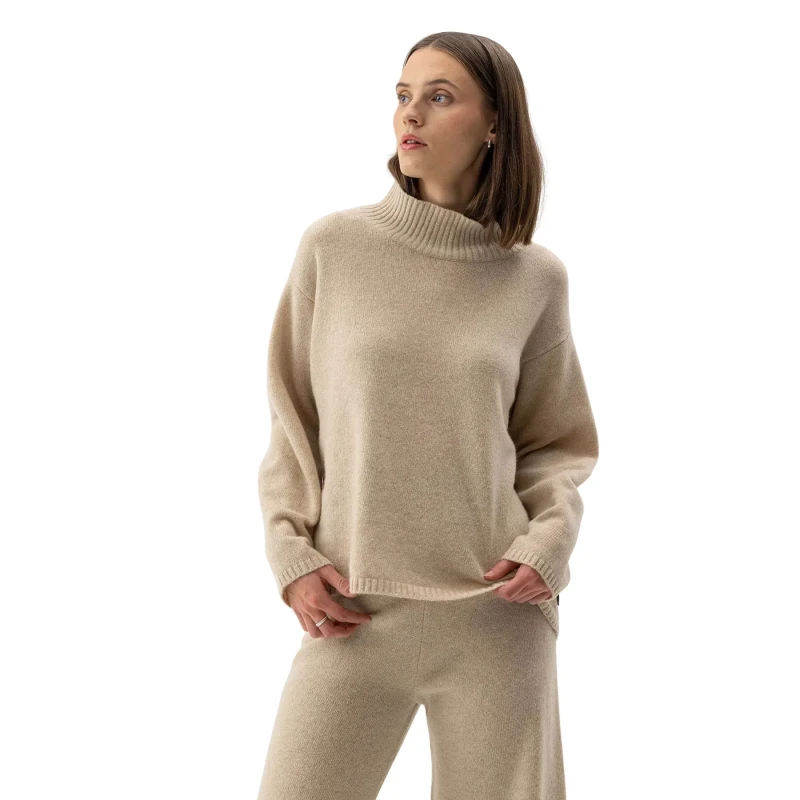 Image of Holebrook Womens turtleneck sweater Holebrook Veronika Beige Female L