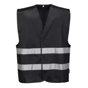 Image of Portwest Iona 2 Band Reflective Safety Vest Black 2XL / 3XL