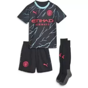 Puma Manchester City Third Minikit 2023 2024 Infants - Blue