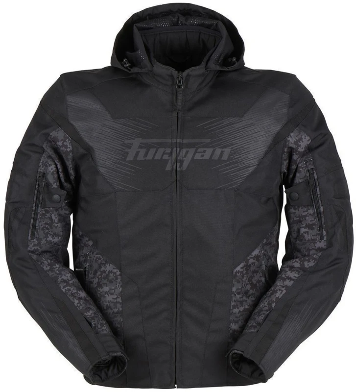 Image of Furygan Shard Jacket Black Pixel Size M