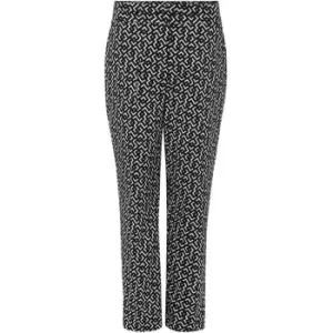 image of Phase Eight Mackenzie Geo Tapered Trouser - Black